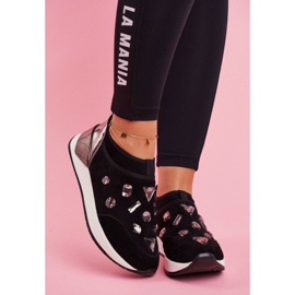 SEA Kvinnors sportskor med kristaller svart Todo 2