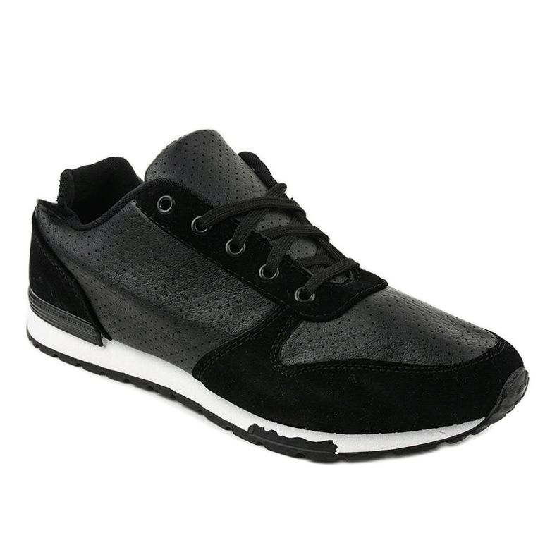 Svarta herr casual sneakers 302-5 1
