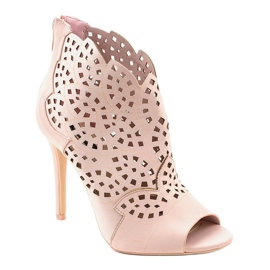 Rosa sandaler, genombrutna klackar 1439-20 1