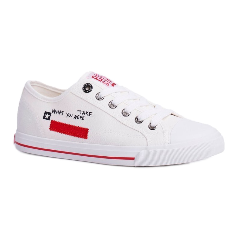 Dam Sneakers Big Star White FF274079 svart röd 3