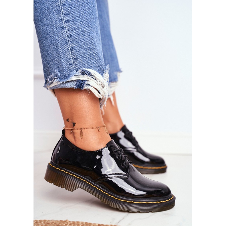 SEA Women's Brogues Lacquered Black Gör det bättre! svart 2