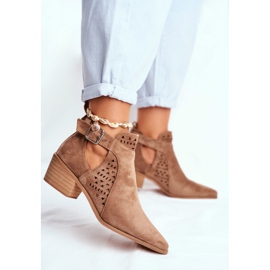 Bellucci Damskor med utskurna vårbeige Rita 2