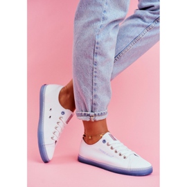 Dam Sneakers Cross Jeans Vit Blå FF2R4077C 2