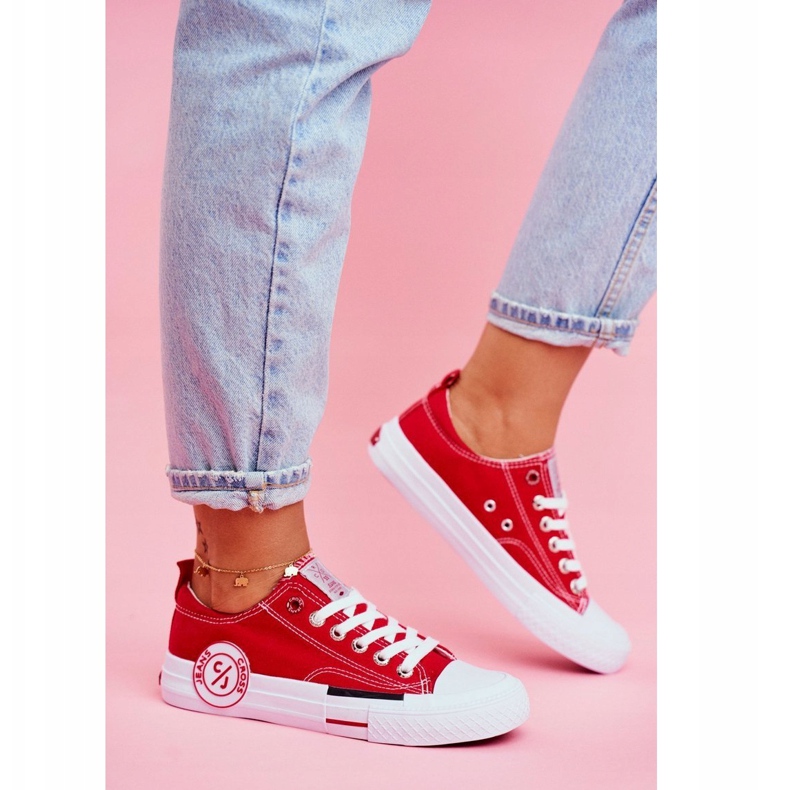 Kvinnors sneakers Cross Jeans Röd FF2R4074C 1