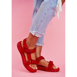 Sandaler för kvinnor Big Star Red FF274A602 röd 1