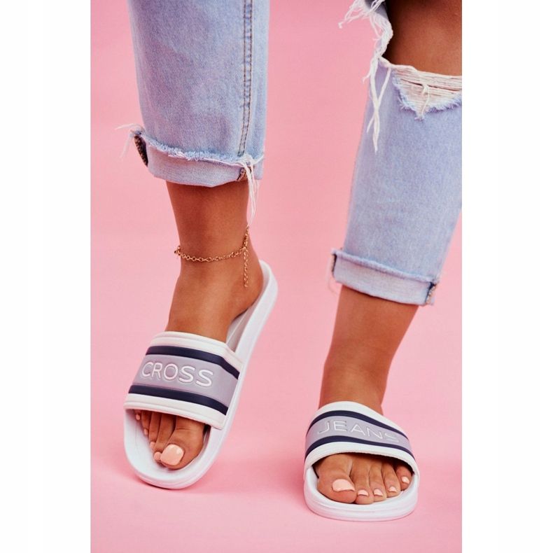 Dam Tofflor Cross Jeans Vit FF2R4158C 2