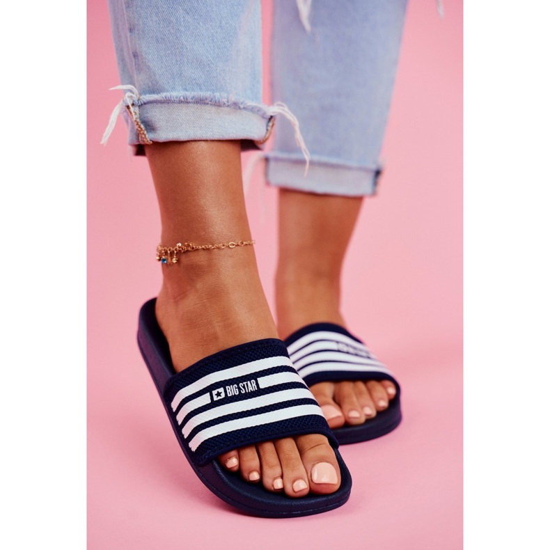 Dam Tofflor Big Star Marinblå FF274A356 2