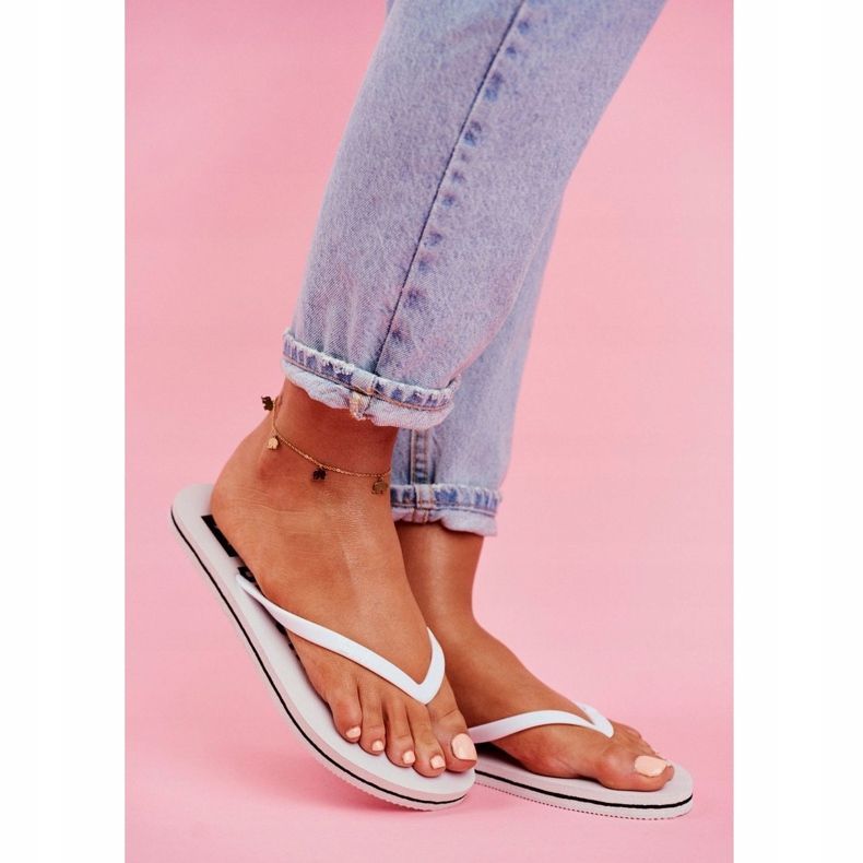 Dam Tofflor Flip-flops Big Star White FF274A320 vit 1