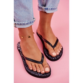 Dam Tofflor Flip-flops Big Star Black FF274A303 svart 2