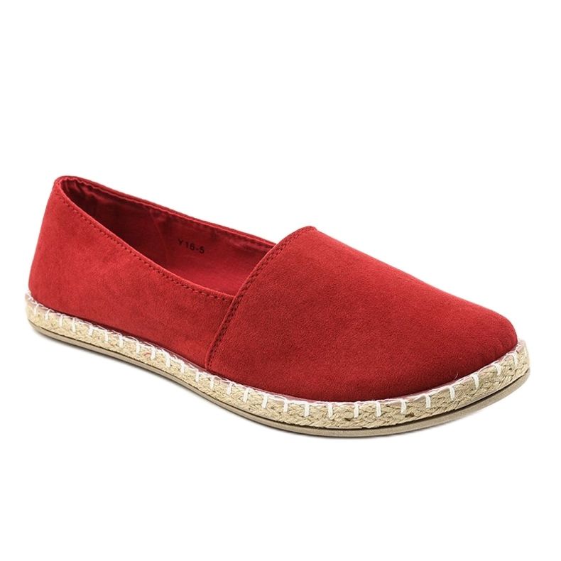 Röda slip-on espadriller Y16-5 1