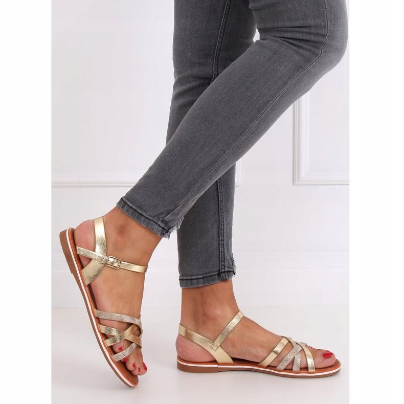 Guld damsandaler 99-62 Guld gyllene 1