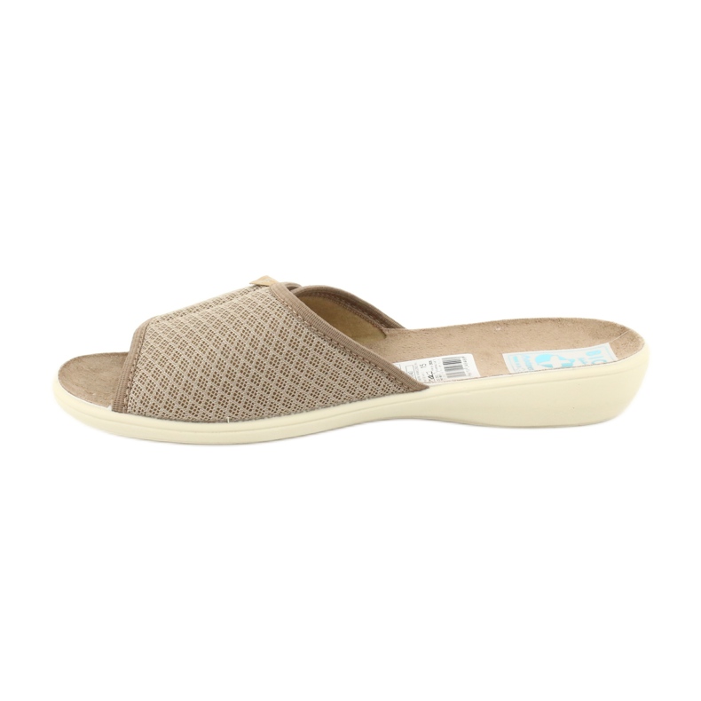 Adanex Beige tofflor med kardborreflikar 24840 1