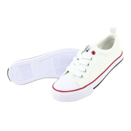 American Club American White Classic LH25 bundna sneakers vit vit 5