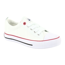 American Club American White Classic LH25 bundna sneakers vit vit 2