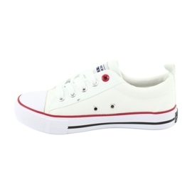 American Club American White Classic LH25 bundna sneakers vit vit 3