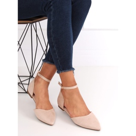 HD-100 beige snitt beige ballerinor 1