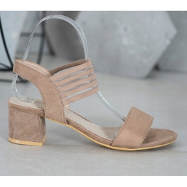 Filippo Slip-on sandaler på ett inlägg brun 2