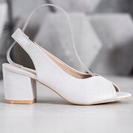 Filippo Casual högklackade sandaler grå 2