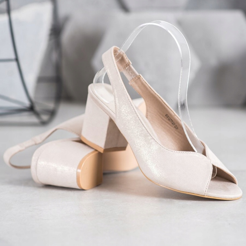 Filippo Casual högklackade sandaler gyllene 2