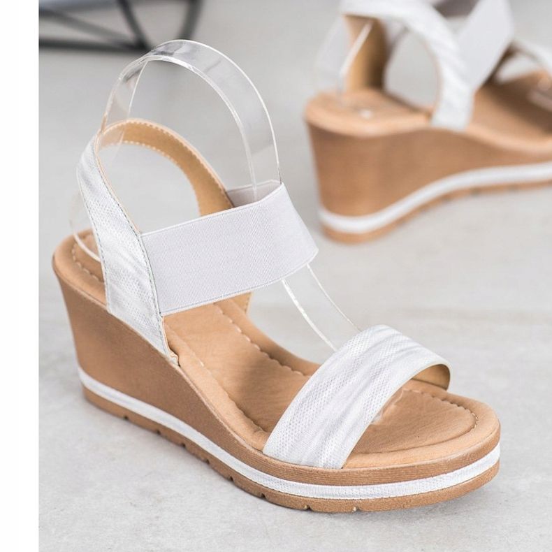 Sea Elves Snygga kilsandaler grå 1