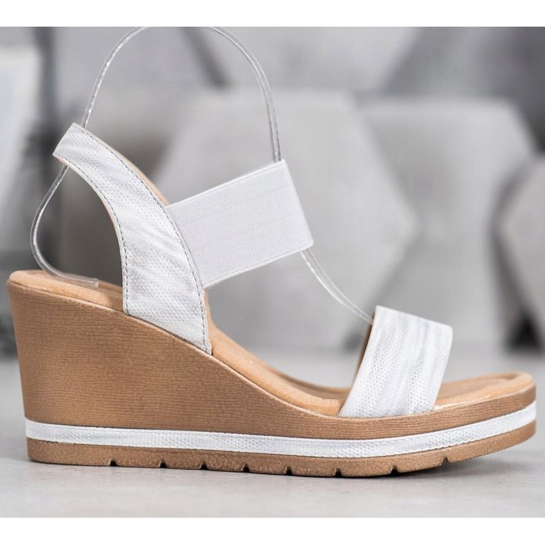 Sea Elves Snygga kilsandaler grå 2