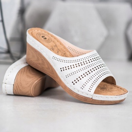 Evento Tofflor med öppet mönster grå 1