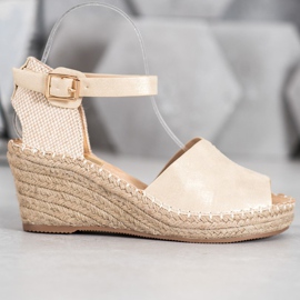 Evento Casual Wedge Sandals brun gul 1