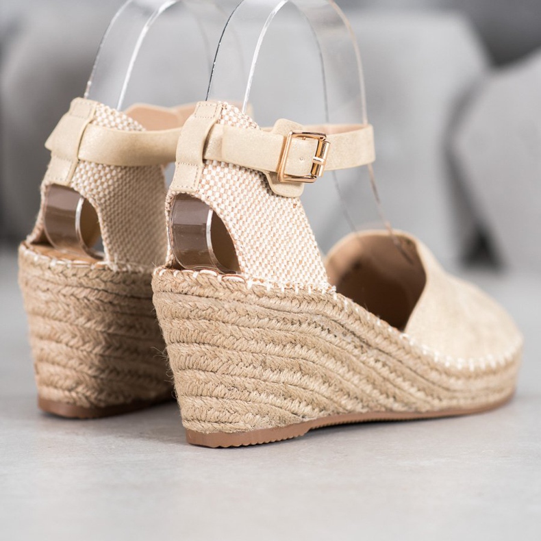 Evento Casual Wedge Sandals brun gul 2