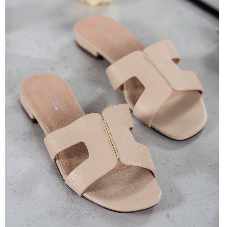 SHELOVET Klassiska Eco Leather Tofflor brun 1