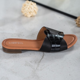 SHELOVET Eleganta Eco Leather Tofflor svart 2