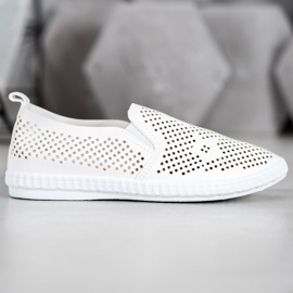 GOLL Openwork White Slipons vit 1