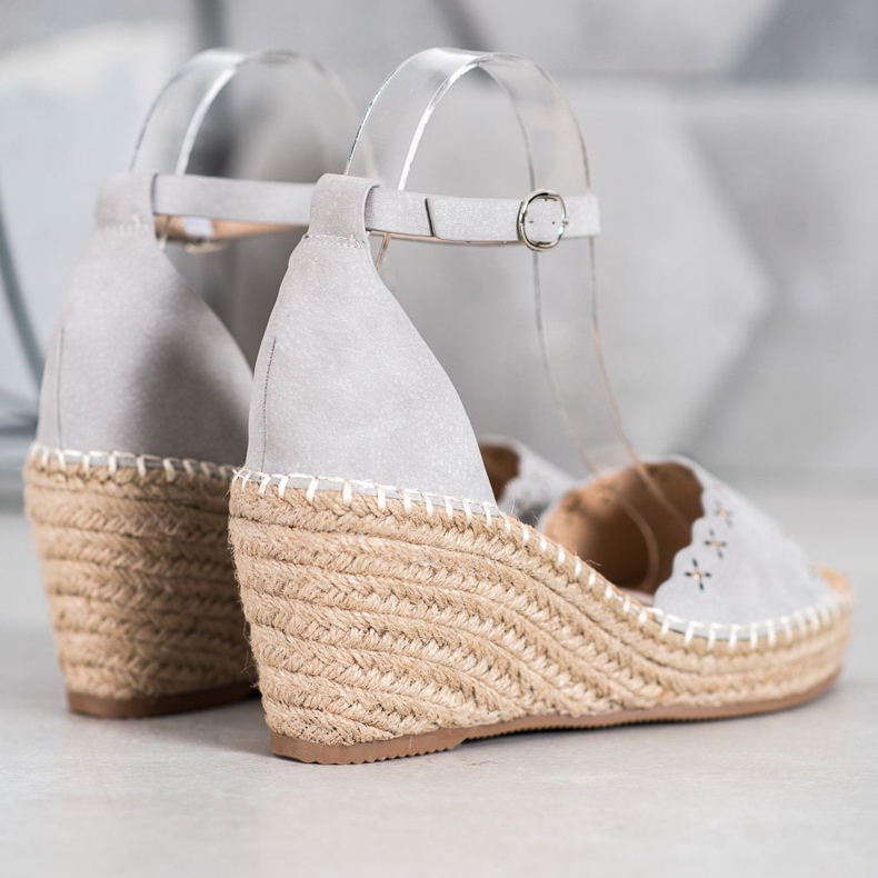 Evento Sandaler med öppet mönster grå 2