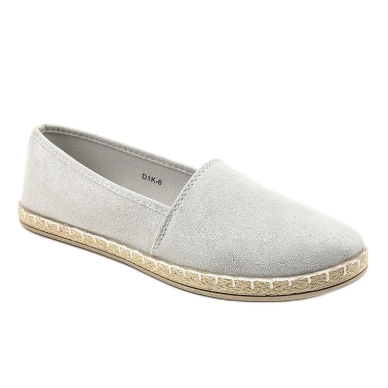 Grå slip-on espadriller D1K-6 1