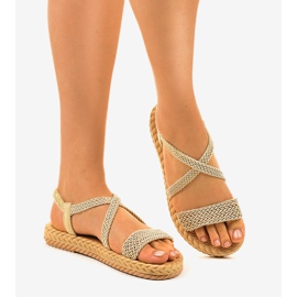 Beige sandaler för damer C602 2