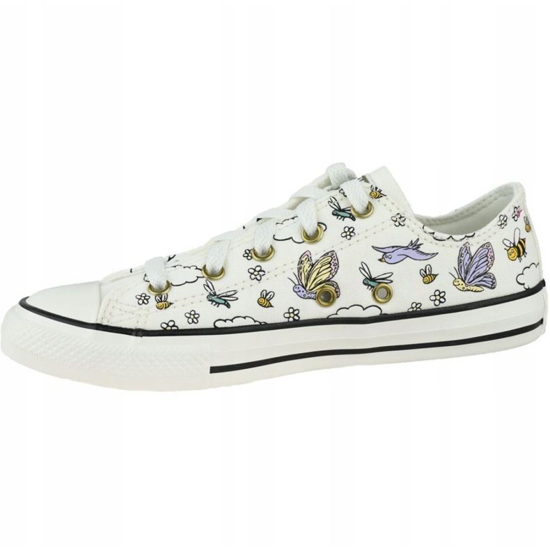 Converse Chuck Taylor All Star Low Barn 667898C vit mångfärgad 1