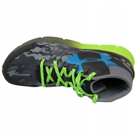 Under Armour Bgs Overdrive Mid K Jr 1266381-019 grå grön 2