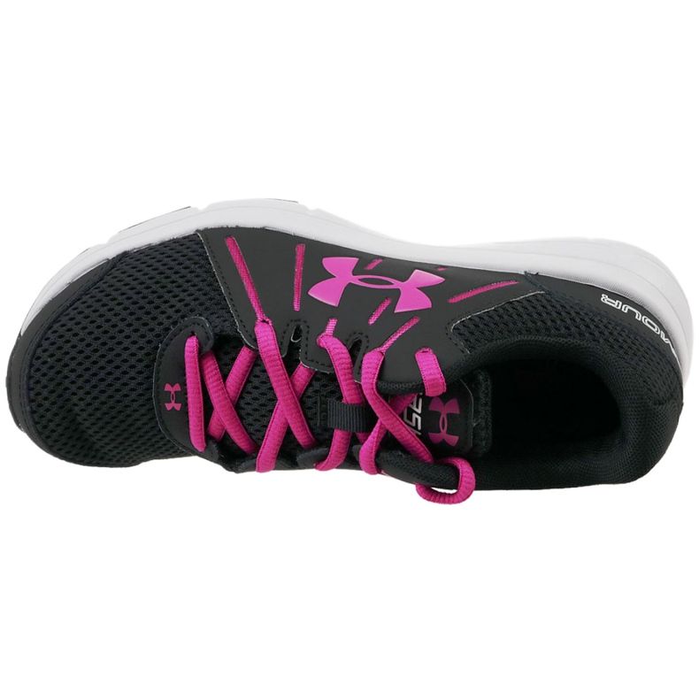 Under Armour W Dash Rn 2 W 1285488-003 skor svart rosa 2