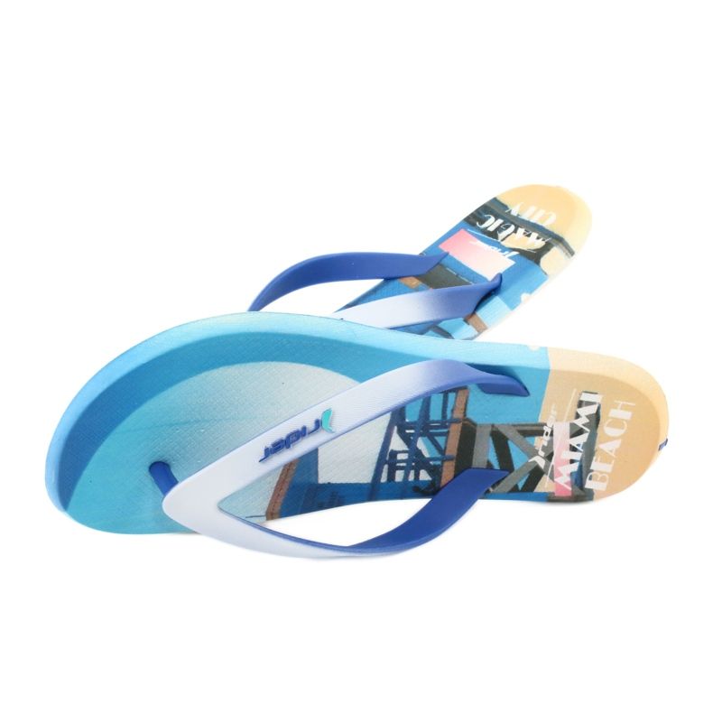 Rider Energy 10719 flipflops för män vit blå 3