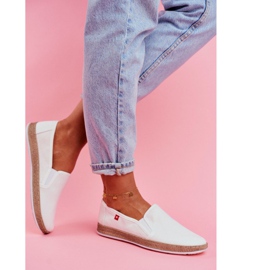 Kvinnors Espadrilles Big Star Slip-on White FF276038 vit 2