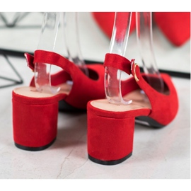 Seastar Pumpar med en upptäckt klack röd 1