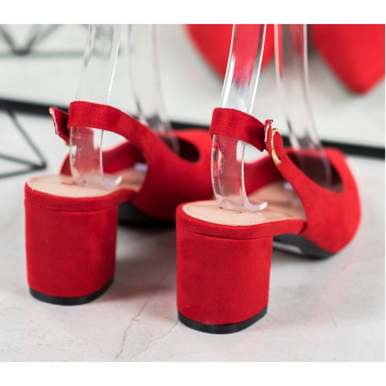 Seastar Pumpar med en upptäckt klack röd 1