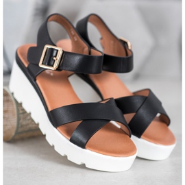Weide Trendiga sandaler svart 1