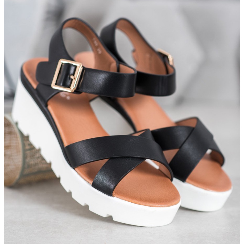 Weide Trendiga sandaler svart 1