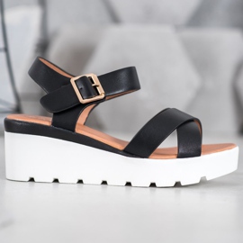 Weide Trendiga sandaler svart 2