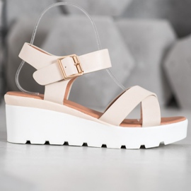 Weide Trendiga sandaler brun 2