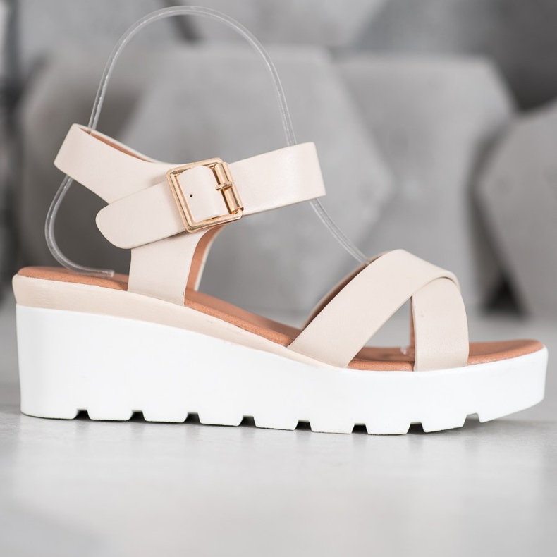 Weide Trendiga sandaler brun 2