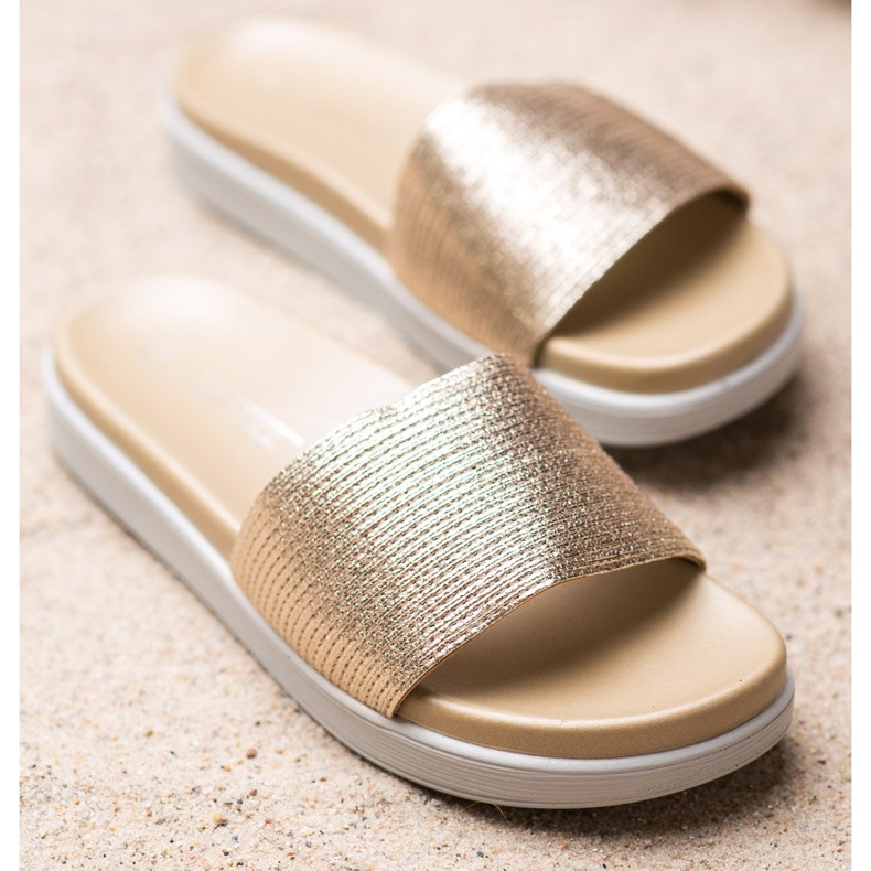 SHELOVET Klassiska gyllene tofflor 1