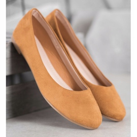 Best Shoes Mocka ballerinor brun 1