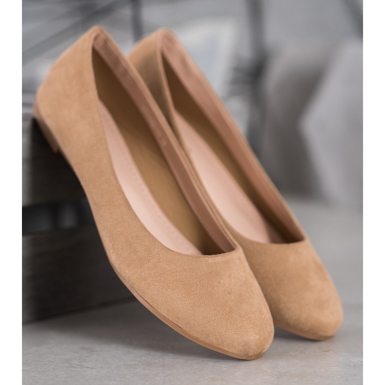 Best Shoes Mocka ballerinor brun 2