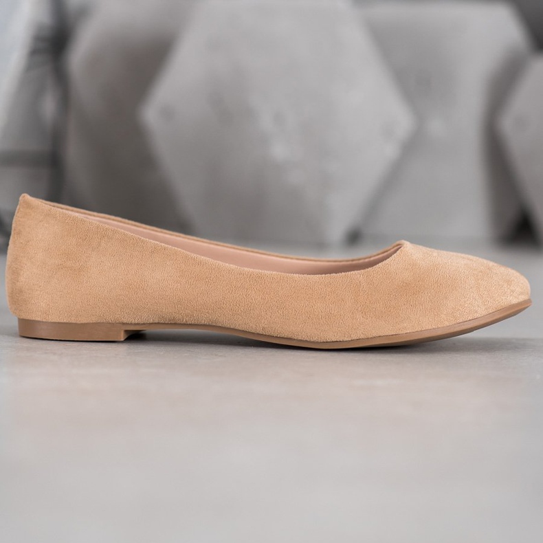 Best Shoes Mocka ballerinor brun 1
